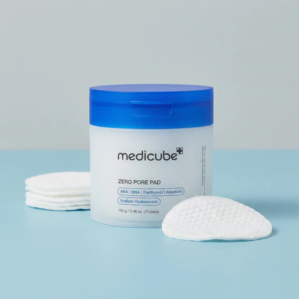 Medicube Zero Pore Pad com dupla textura para esfoliação suave e tonificação da pele