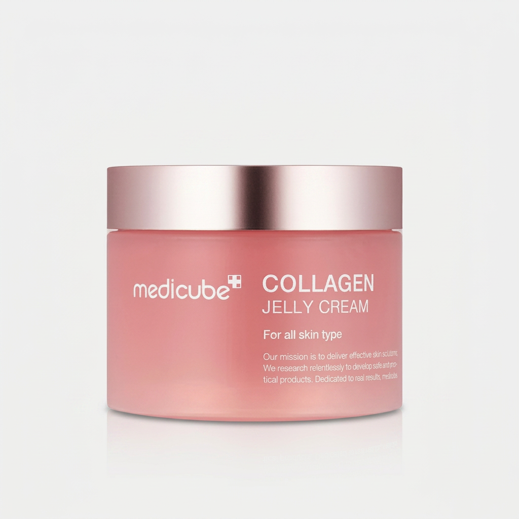 Creme Gel de Colágeno Medicube com niacinamida para hidratação, firmeza e luminosidade da pele.