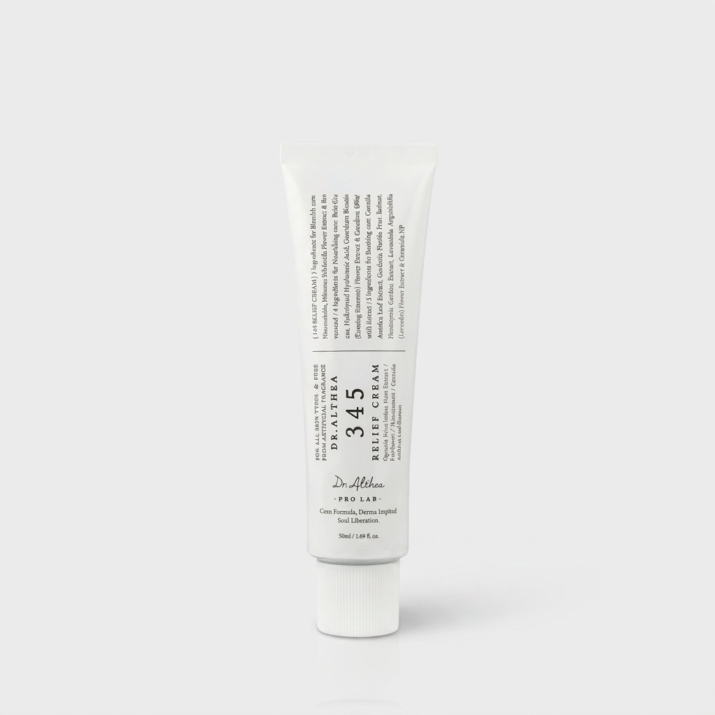 345 Relief Cream Ver.2 para hidratação e cuidado da pele acneica e sensível.