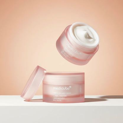 Creme hidratante Medicube Triplo Colágeno para pele mais firme, macia e revitalizada.