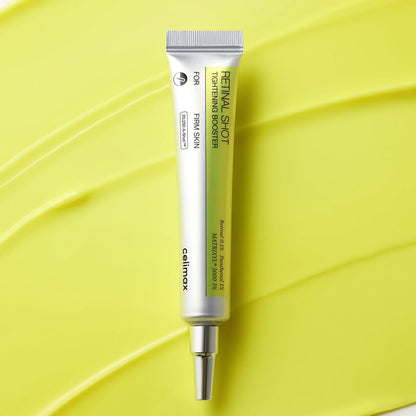 Celimax Vita A Tightening Booster auxilia na elasticidade e aparência dos poros dilatados.
