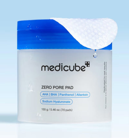 Discos esfoliantes faciais Medicube para remover impurezas e células mortas