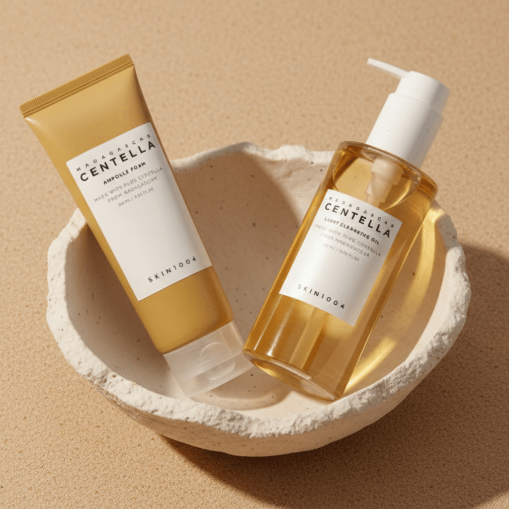 Centella Light Cleansing Oil e Ampoule Foam SKIN1004