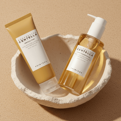 Centella Light Cleansing Oil e Ampoule Foam SKIN1004