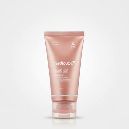 Máscara Noturna Medicube de Colágeno para hidratação intensa, elasticidade e firmeza da pele.