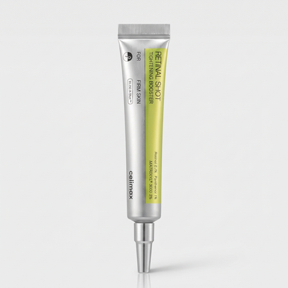 Celimax Vita A Retinal Shot Tightening Booster com retinal 0,1% para firmeza e renovação da pele.