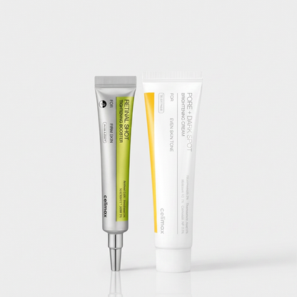 Kit Celimax Vita A Retinal Shot e Creme Clareador para manchas, poros e textura da pele.