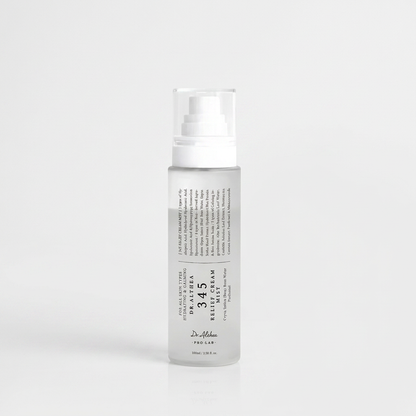 345 Relief Cream Mist para hidratação imediata e conforto da pele seca e sensível.
