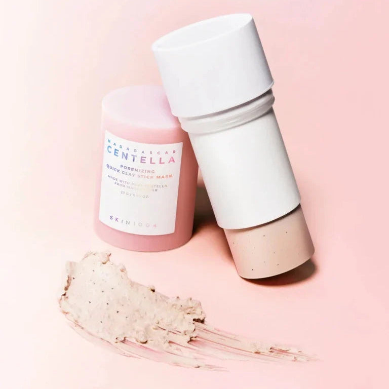 Máscara facial stick com caulim e Centella Asiática