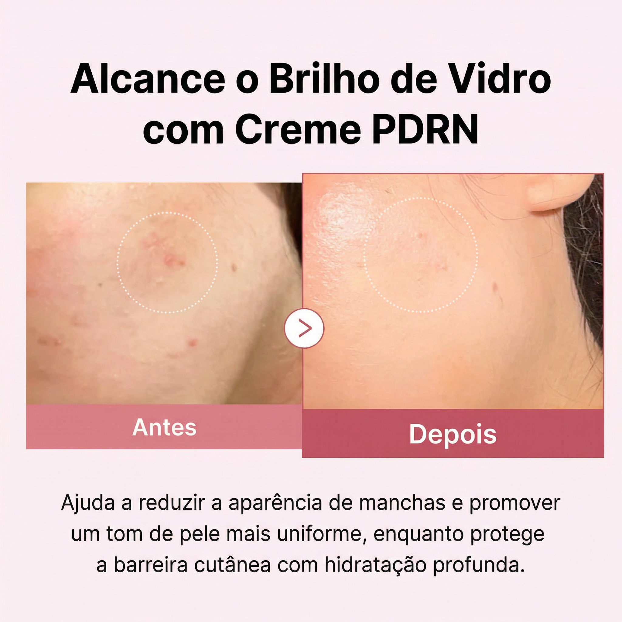 Medicube Creme Facial Rosa com PDRN e Peptídeos Hidratante e Firmador